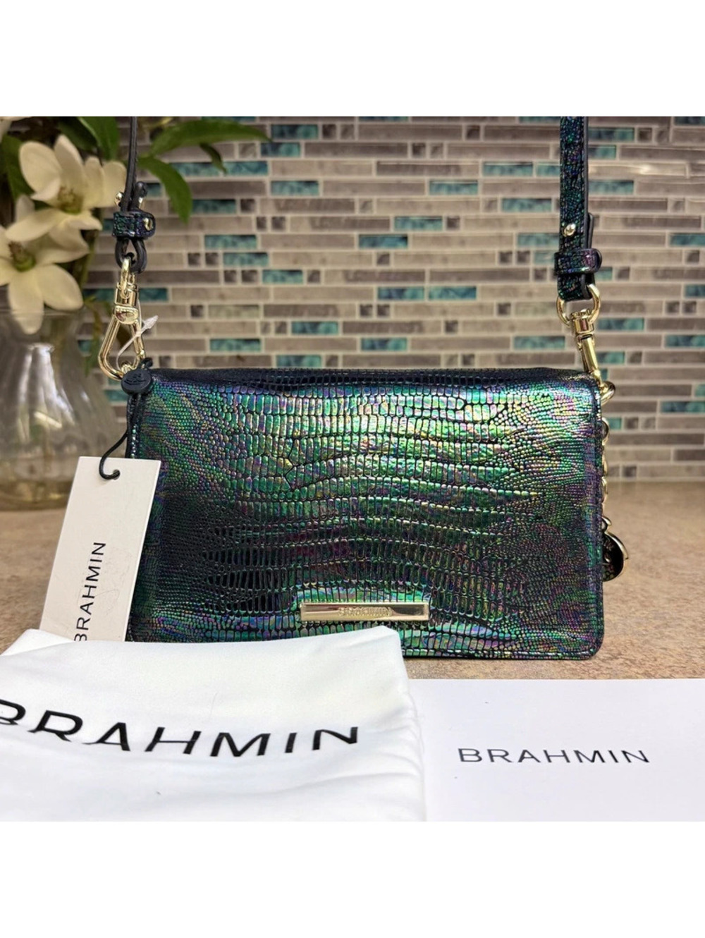 NWT Brahmin Minuette Multi Symphonic purse